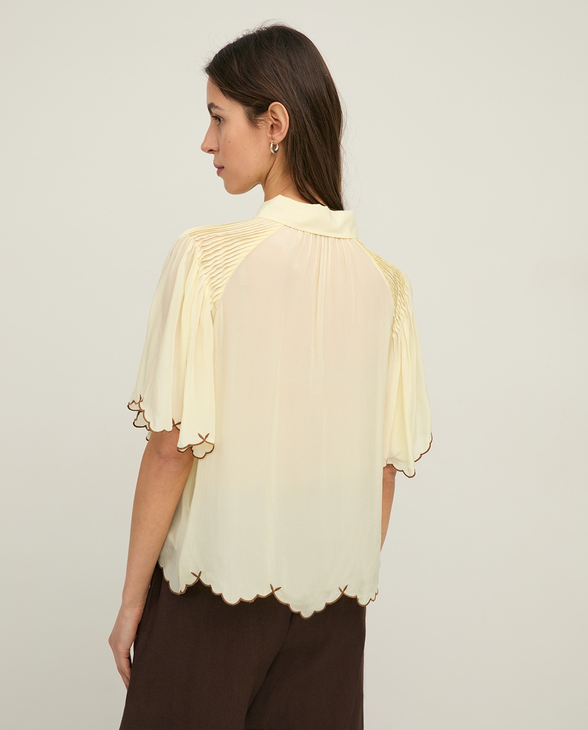 Romantic blouse with embroidery|Yerse 1
