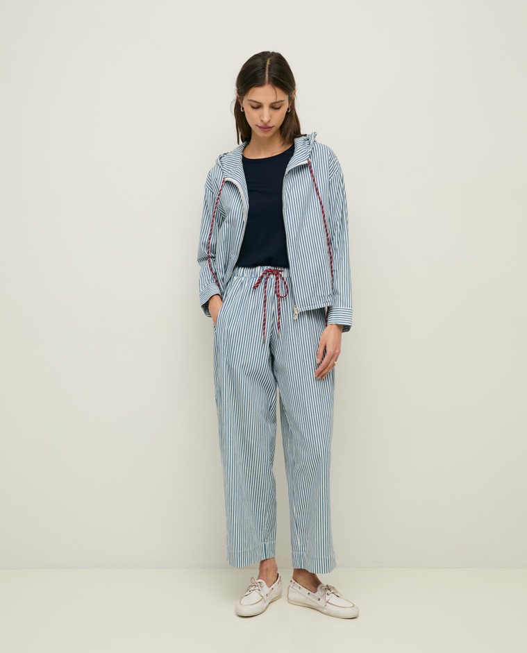 Wide-leg striped trousers|Yerse