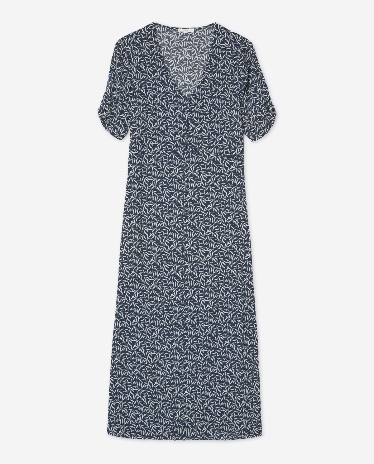 Vestido midi fluido flores