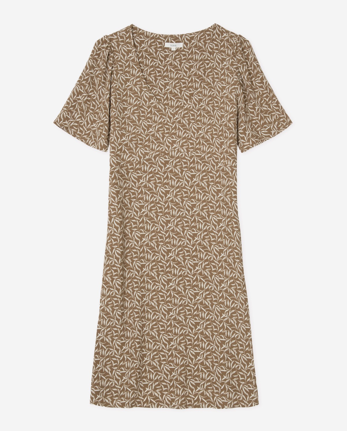 Vestido midi fluido flores