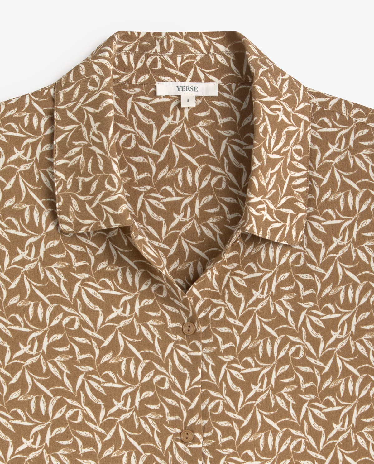 Chemise à manches courtes en tissu crêpe| Yerse 6