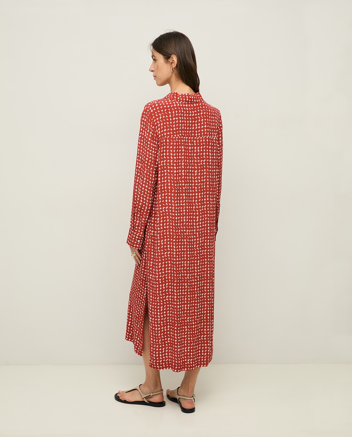 Print shirt dress |Yerse 5