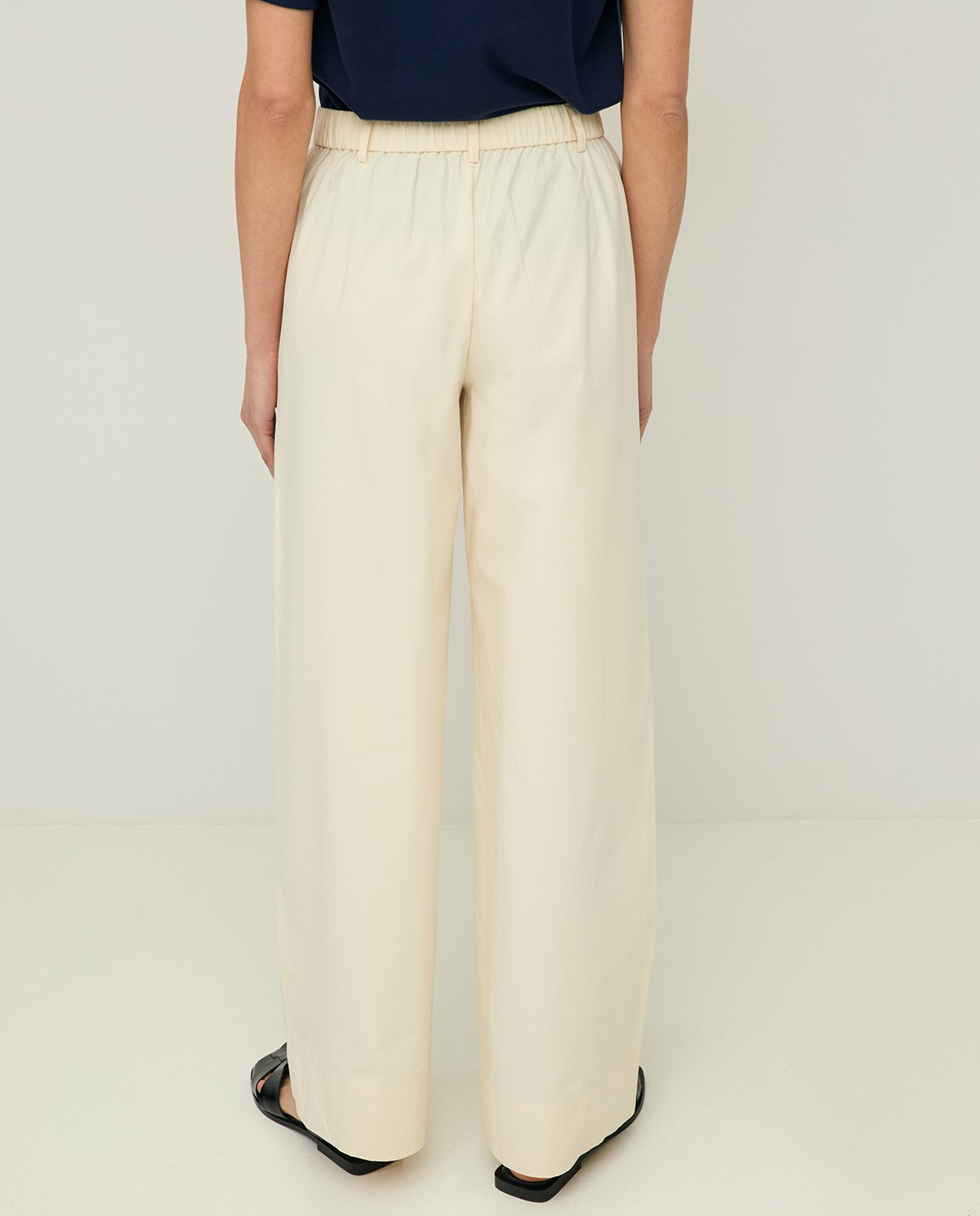 Wide-leg poplin trousers|Yerse 5