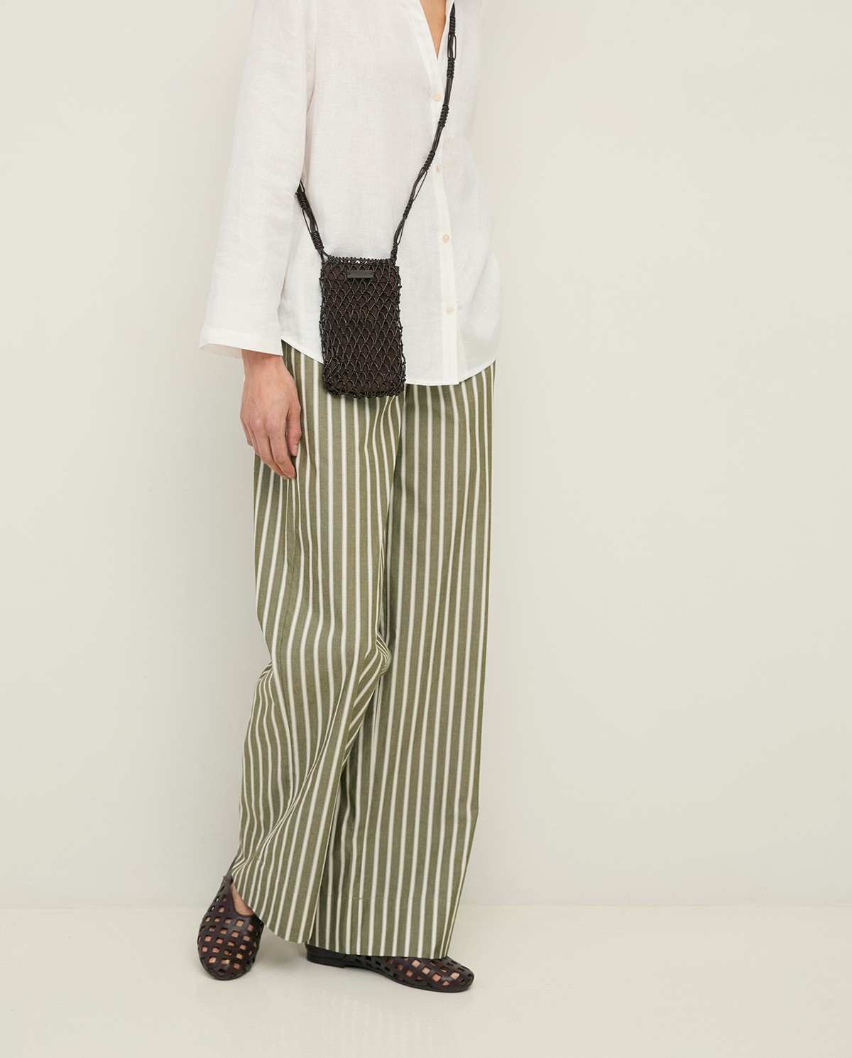 Wide-leg poplin trousers|Yerse 2