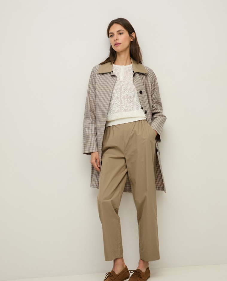 Straight poplin trousers|Yerse