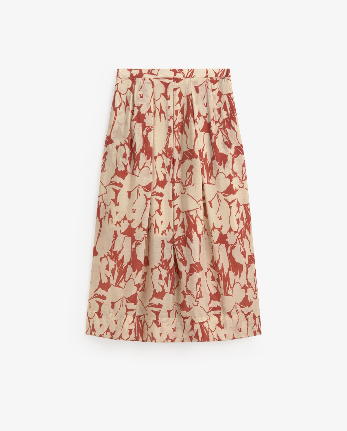 Falda gasa fluida estampado flores