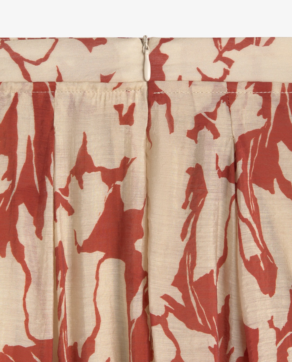 Falda gasa fluida estampado flores