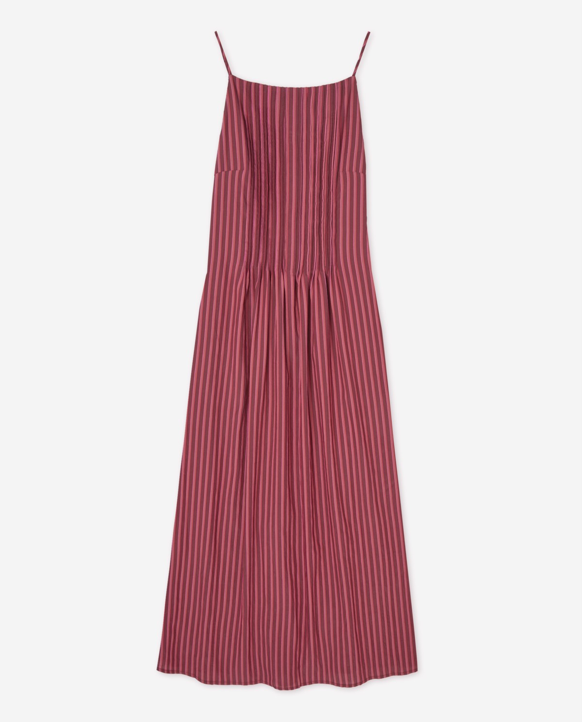 Striped midi camisole dress|Yerse 7