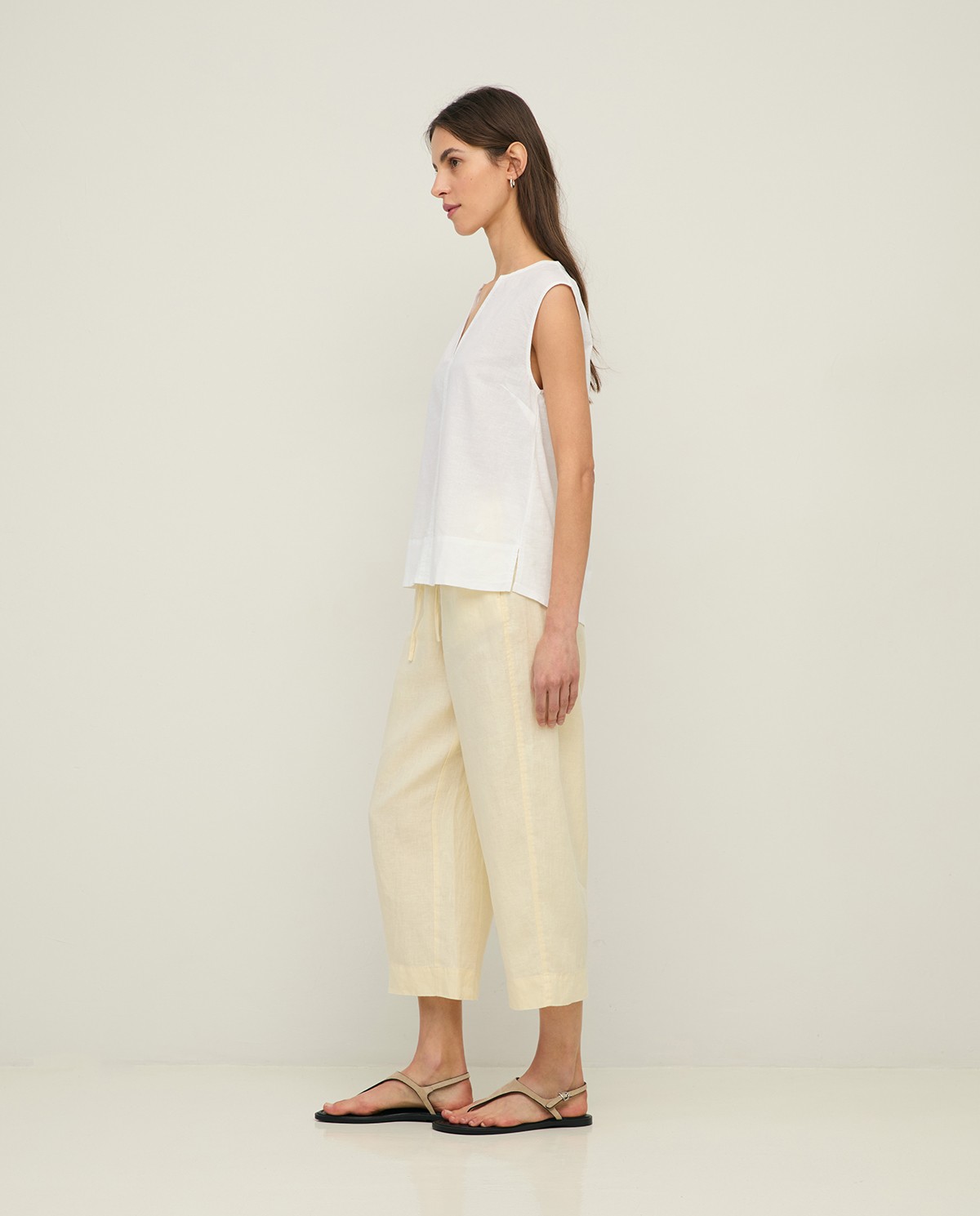 Pantalón traje lino