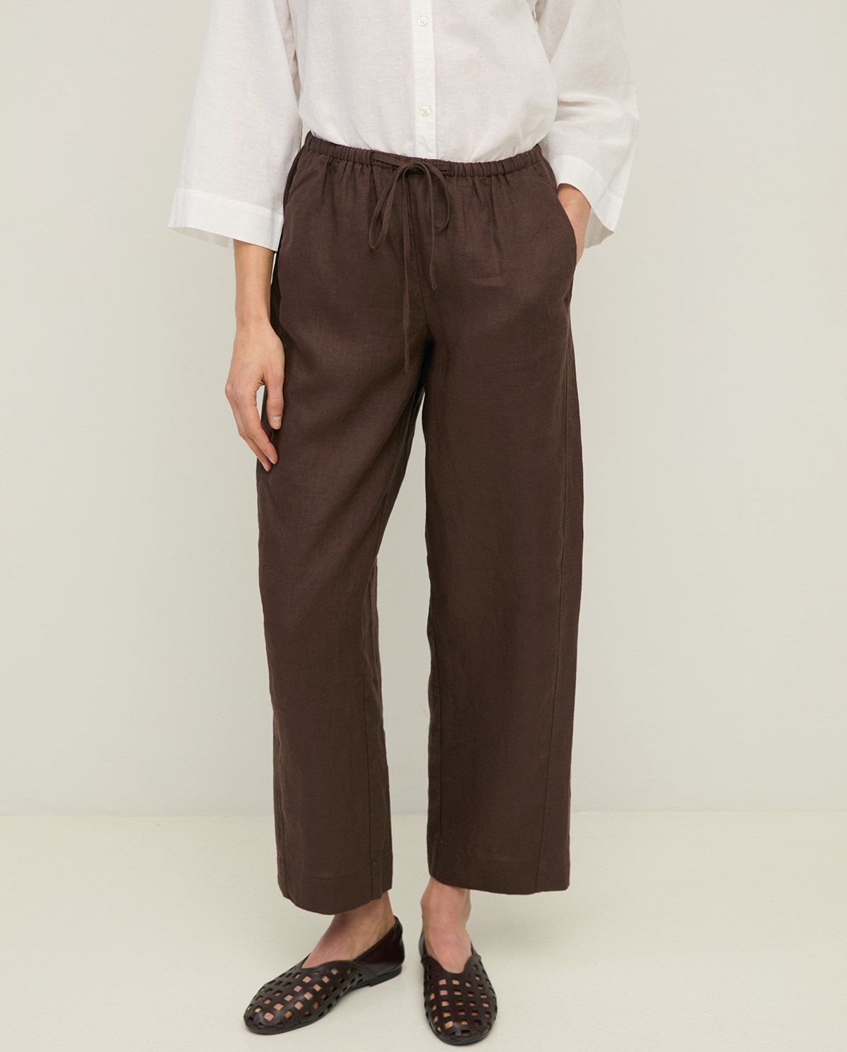 Pantalón traje lino