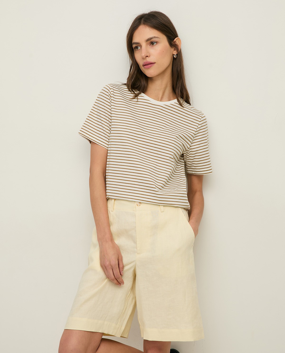 Bermudas 100% lino