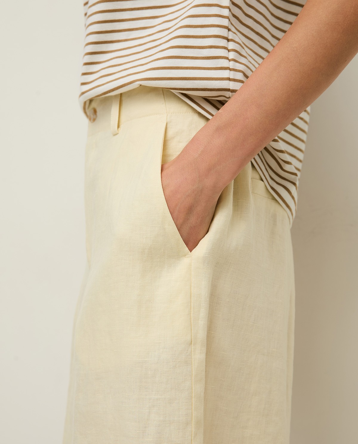 Bermudas 100% lino