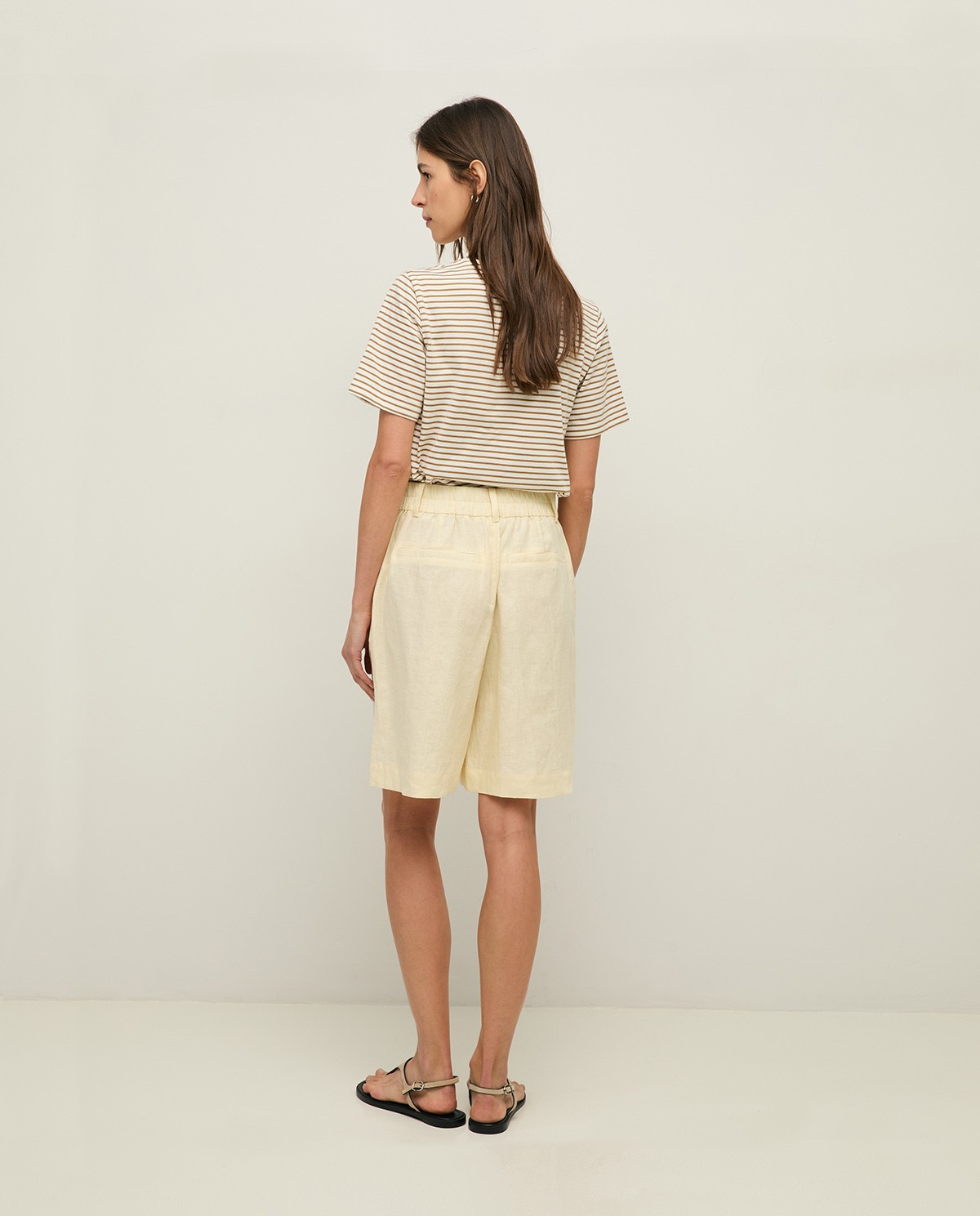 Bermudas 100% lino