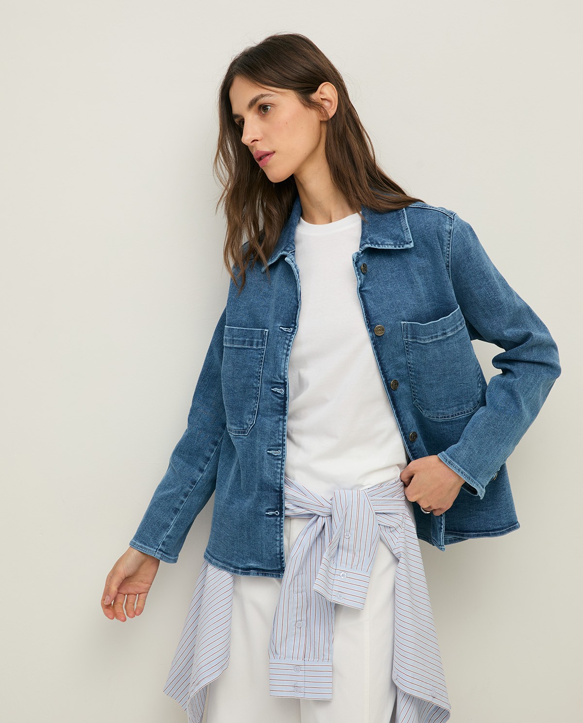 Caçadora denim cotó orgànic |Yerse