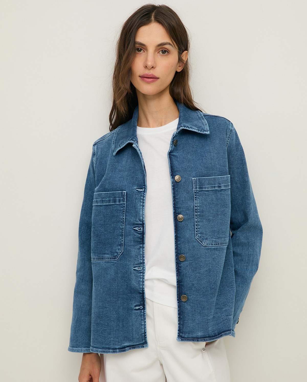 Caçadora denim cotó orgànic |Yerse 2