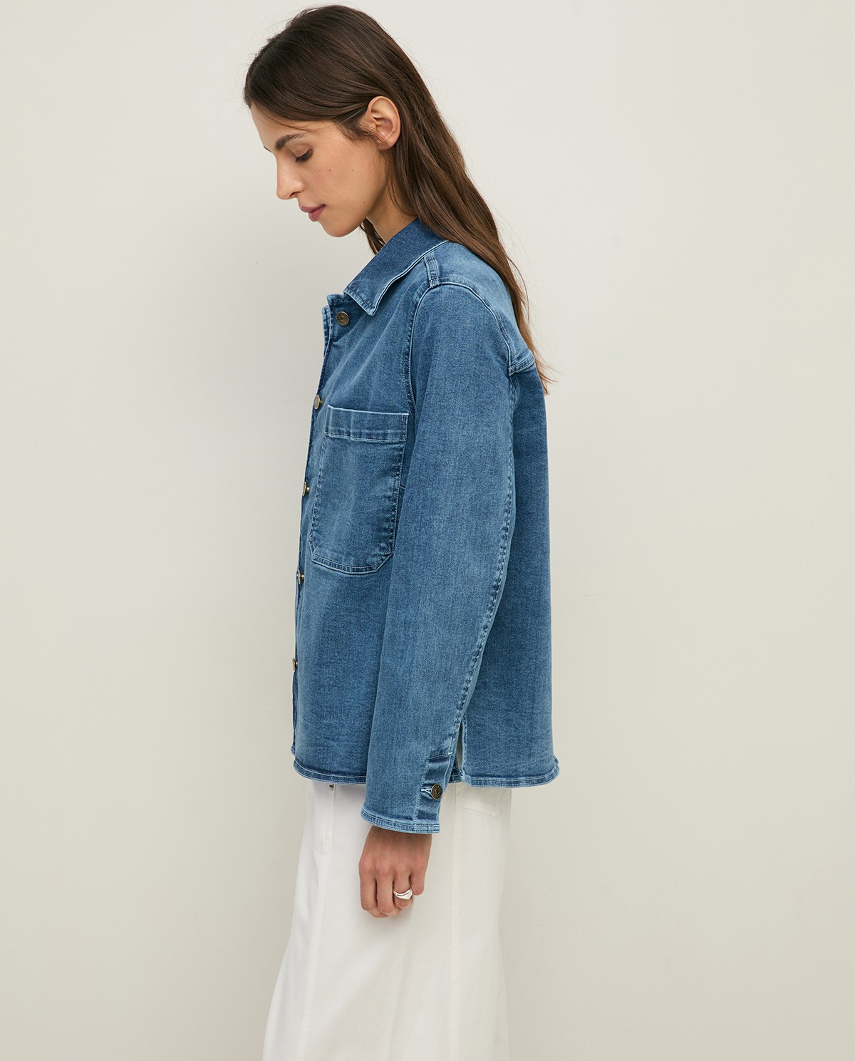 Caçadora denim cotó orgànic |Yerse 3