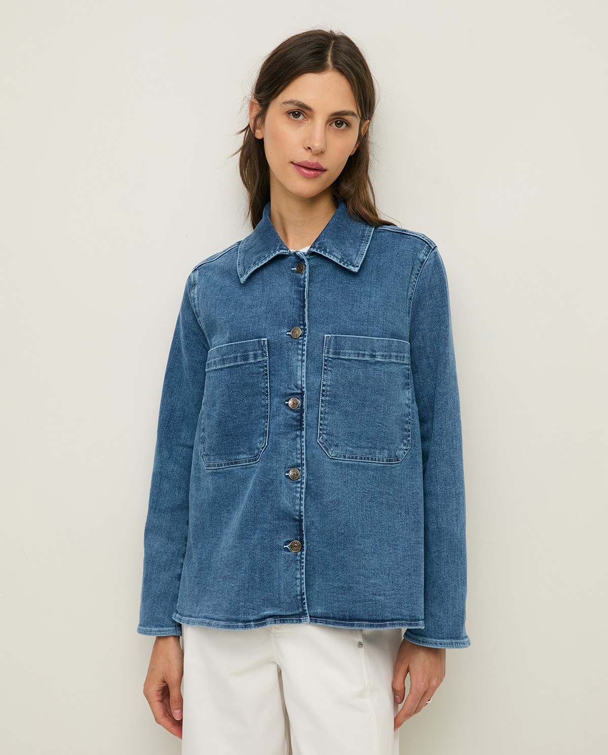 Caçadora denim cotó orgànic |Yerse 6