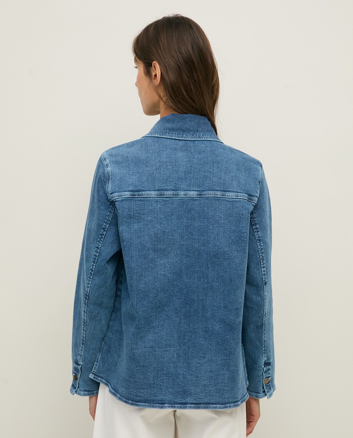 Caçadora denim cotó orgànic |Yerse 7