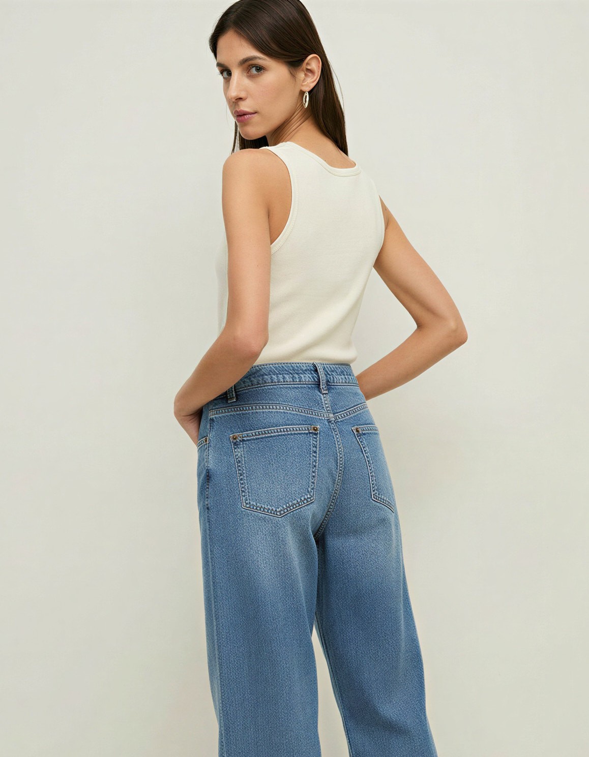 Jeans rectos algodón orgánico