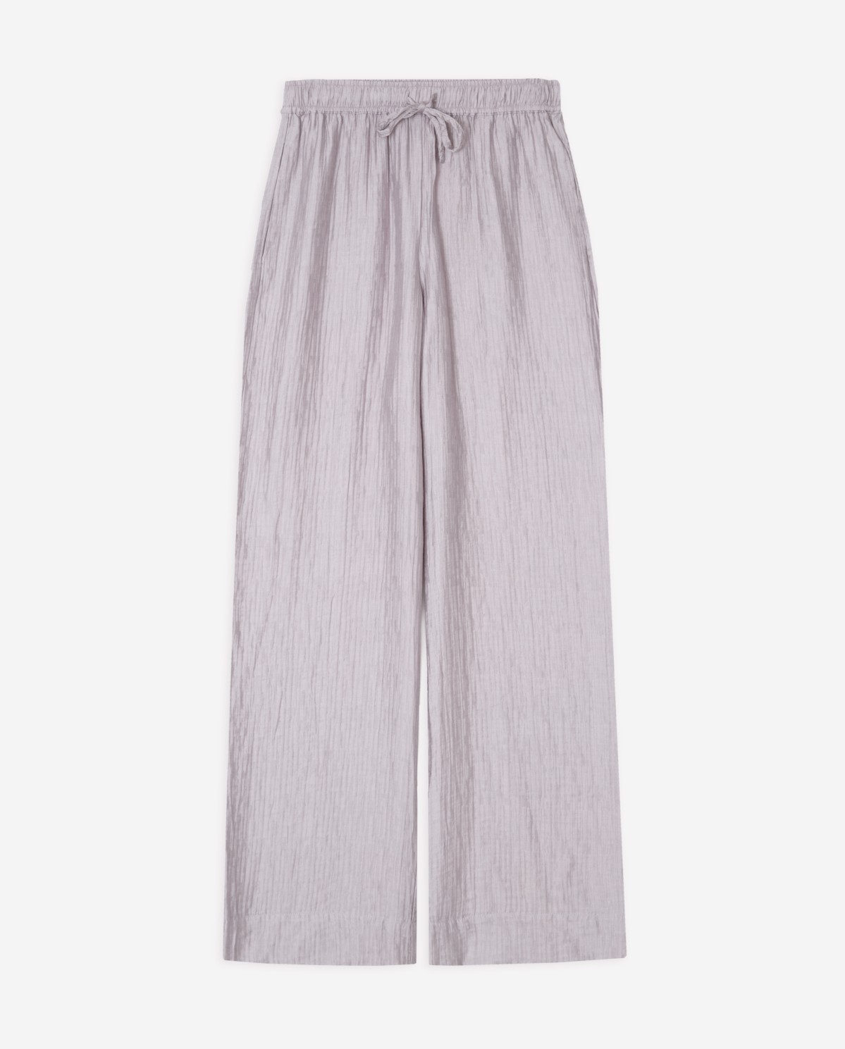 Flowy wrinkle-effect wide-leg trousers|Yerse 6