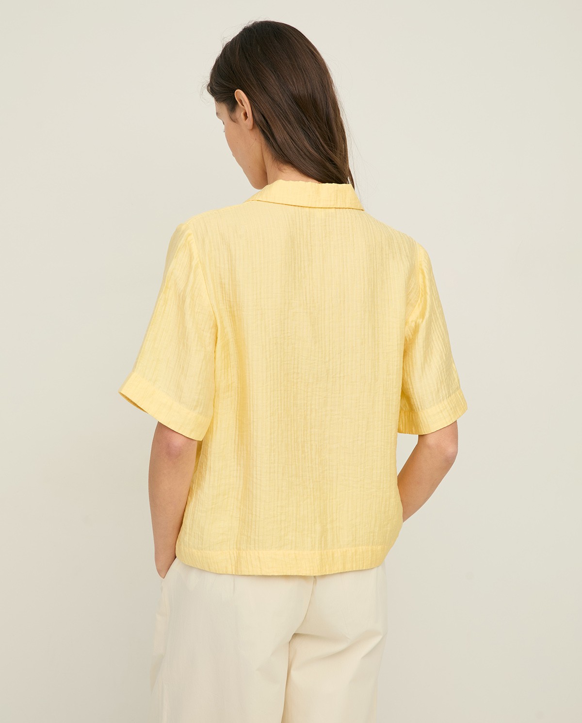 Short-sleeve shirt with lapels|Yerse 4