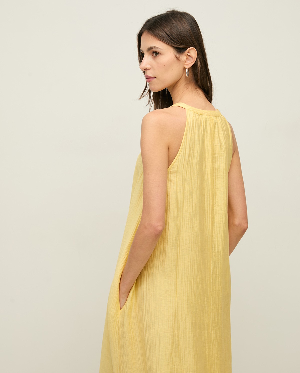 Long flowy dress with gathering|Yerse 2