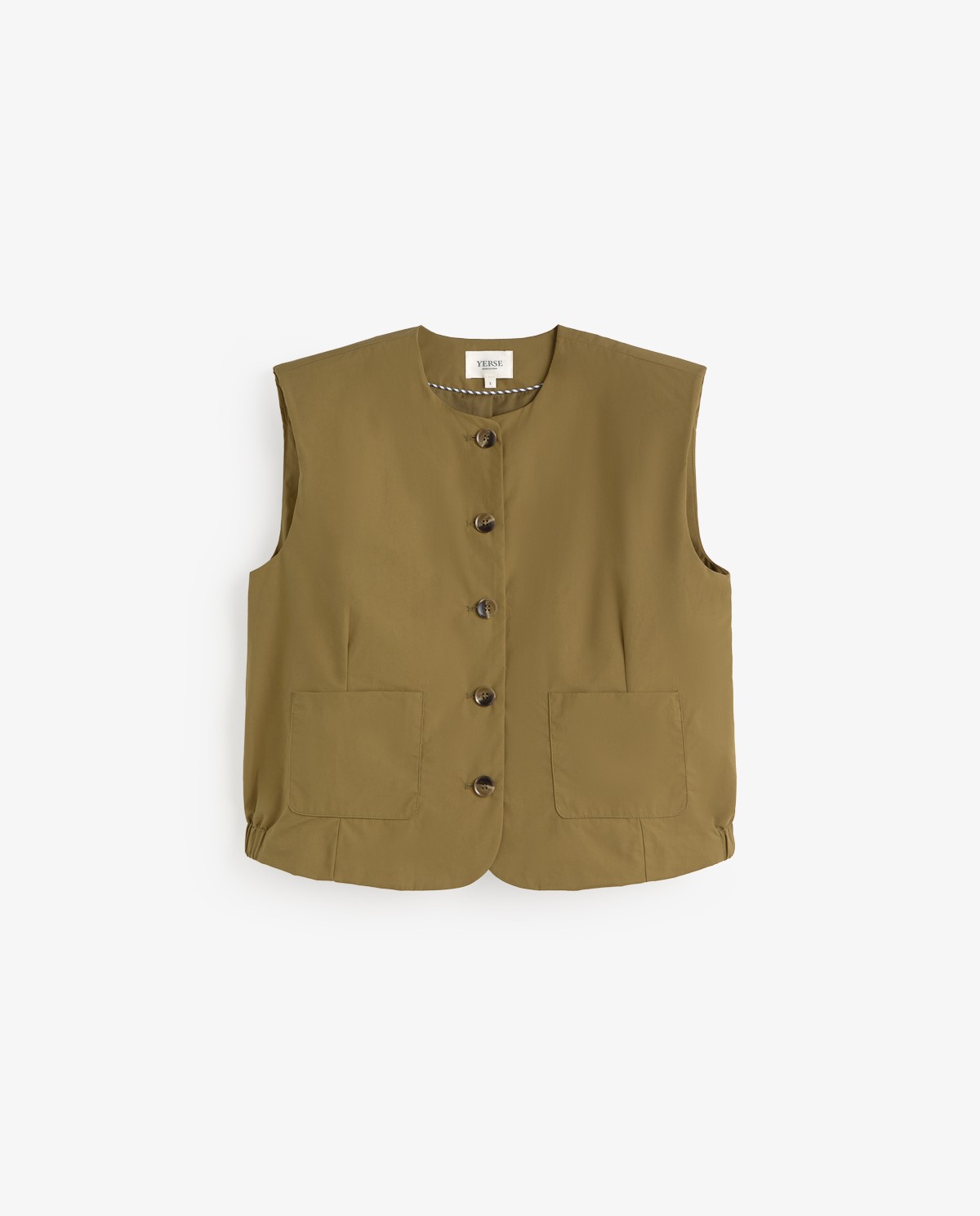 Poplin vest with pockets|Yerse 7