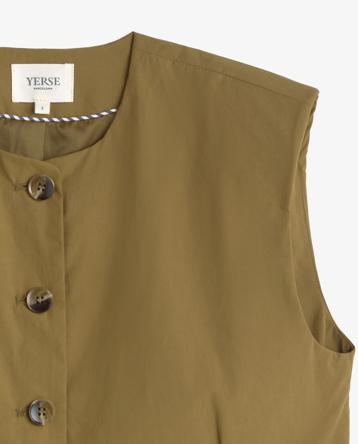 Poplin vest with pockets|Yerse 8