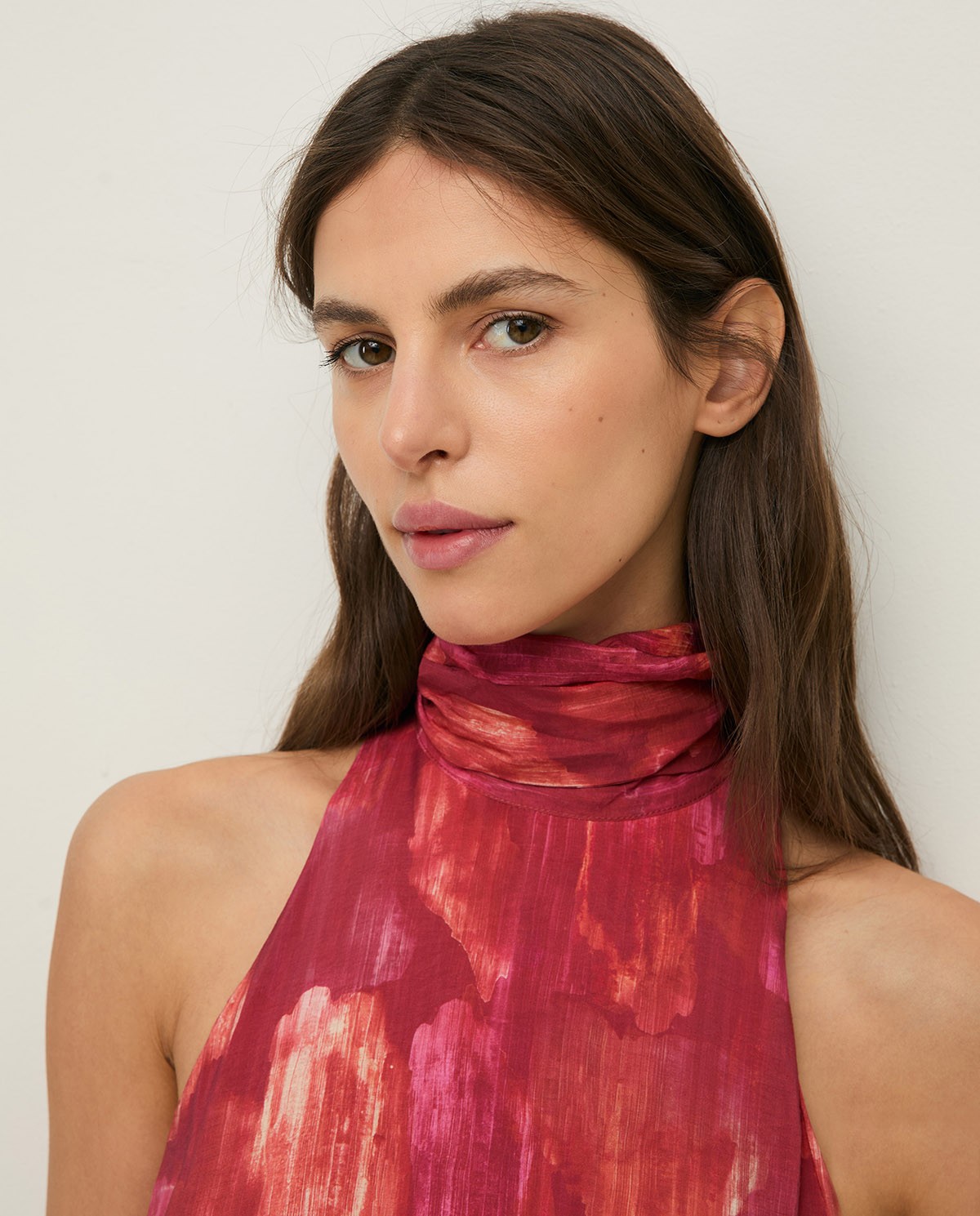 Long halter dress with bow|Yerse 2