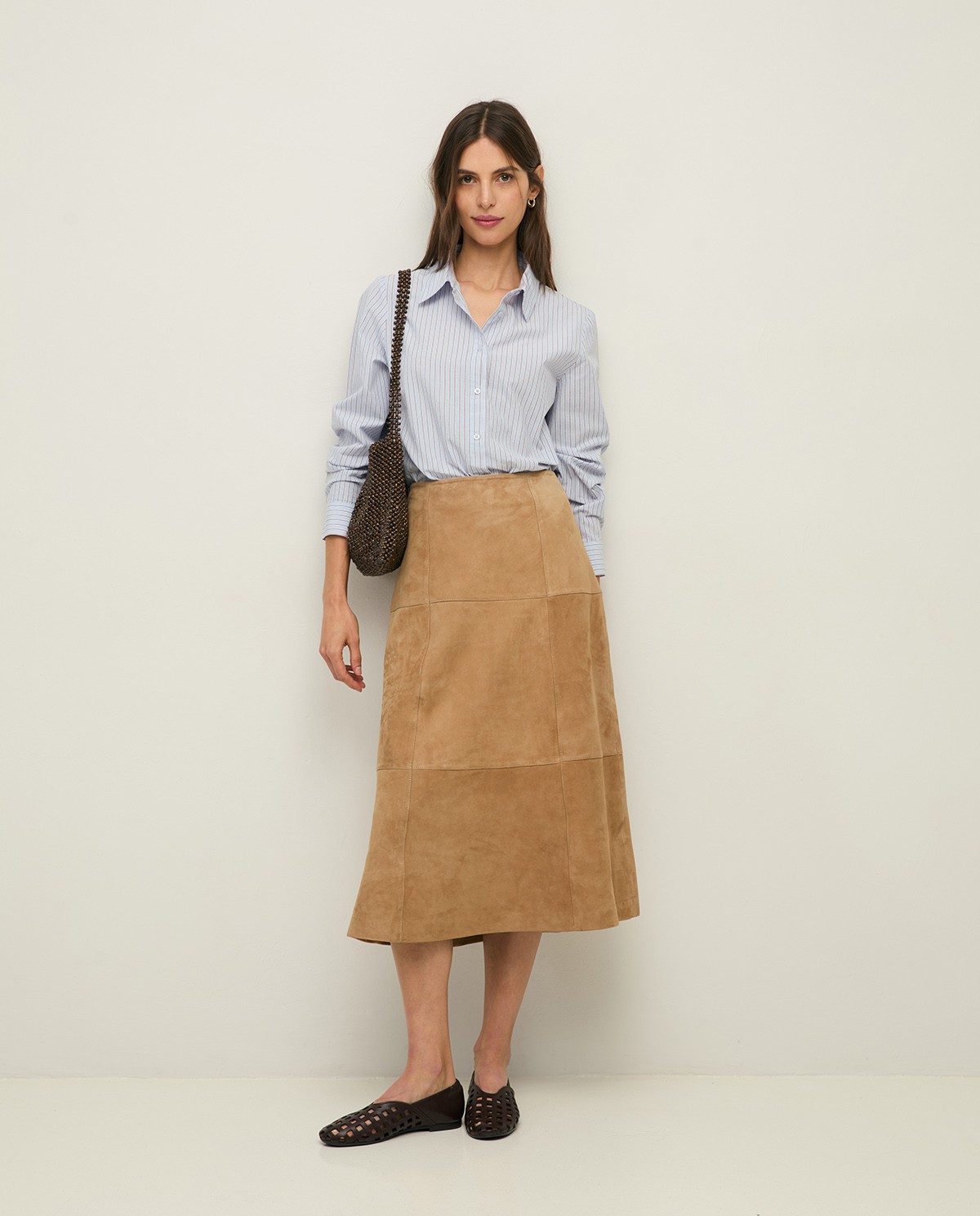 Camisa regular fit cotó orgànic ratlles|Yerse 6