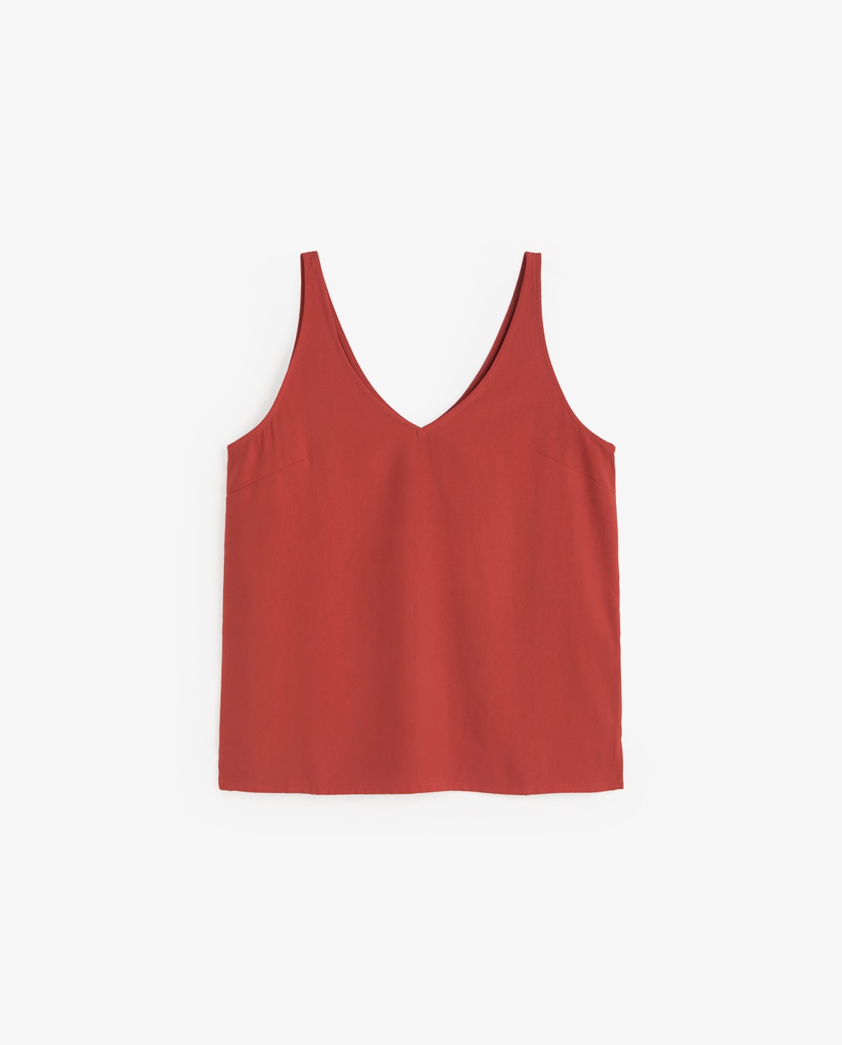 Top escote y espalda de pico en color burdeos, vista frontal con detalle del tejido 6