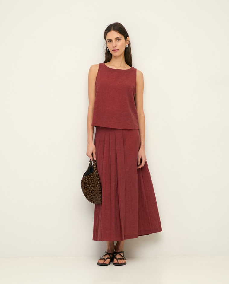 Long two-layer skirt removable|Yerse