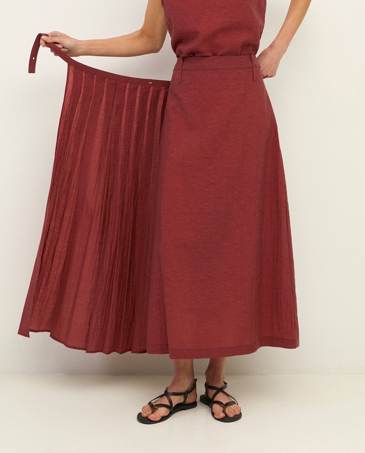 Long two-layer skirt removable|Yerse 6
