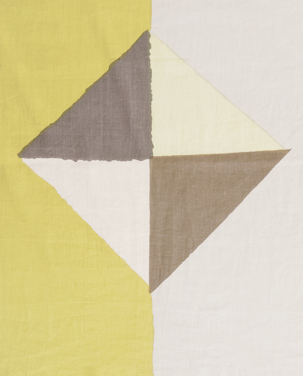 Fular estampado algodón en color verde, vista frontal con detalle del tejido 4