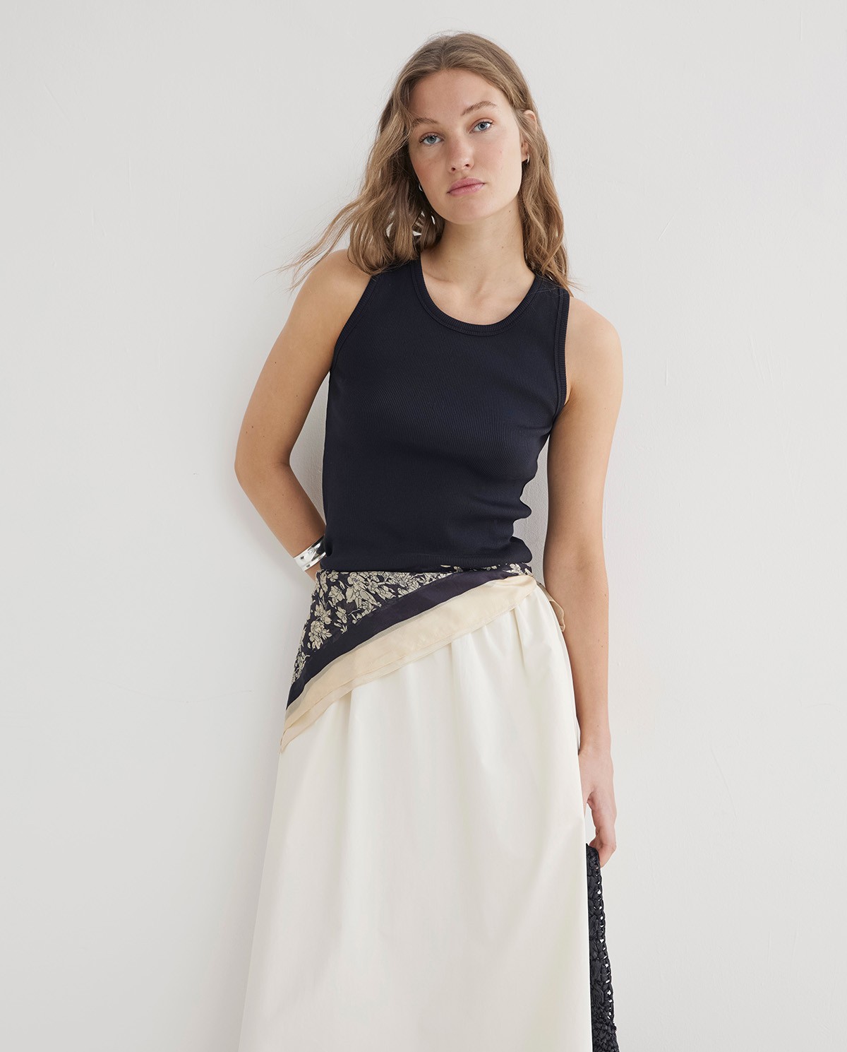 Floral-print silk scarf|Yerse 2