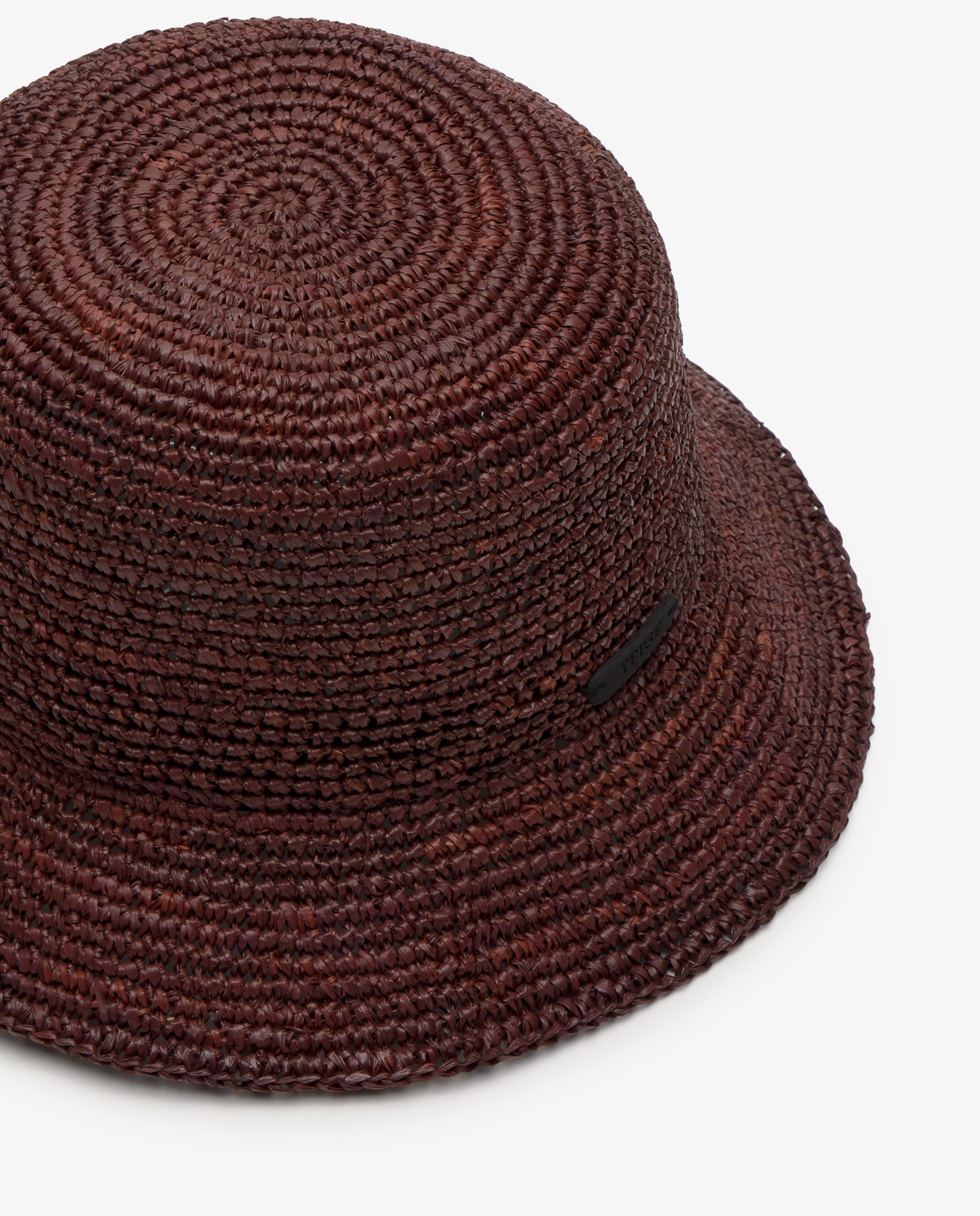 Sombrero bucket de rafia