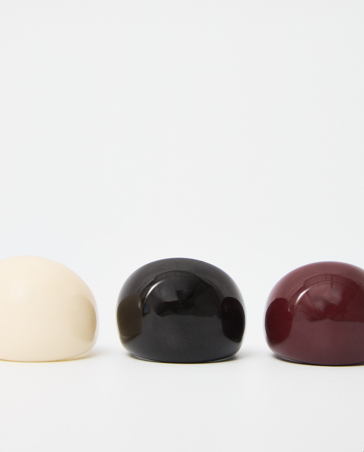 Set de anillos anchos de resina multicolor| Yerse 1