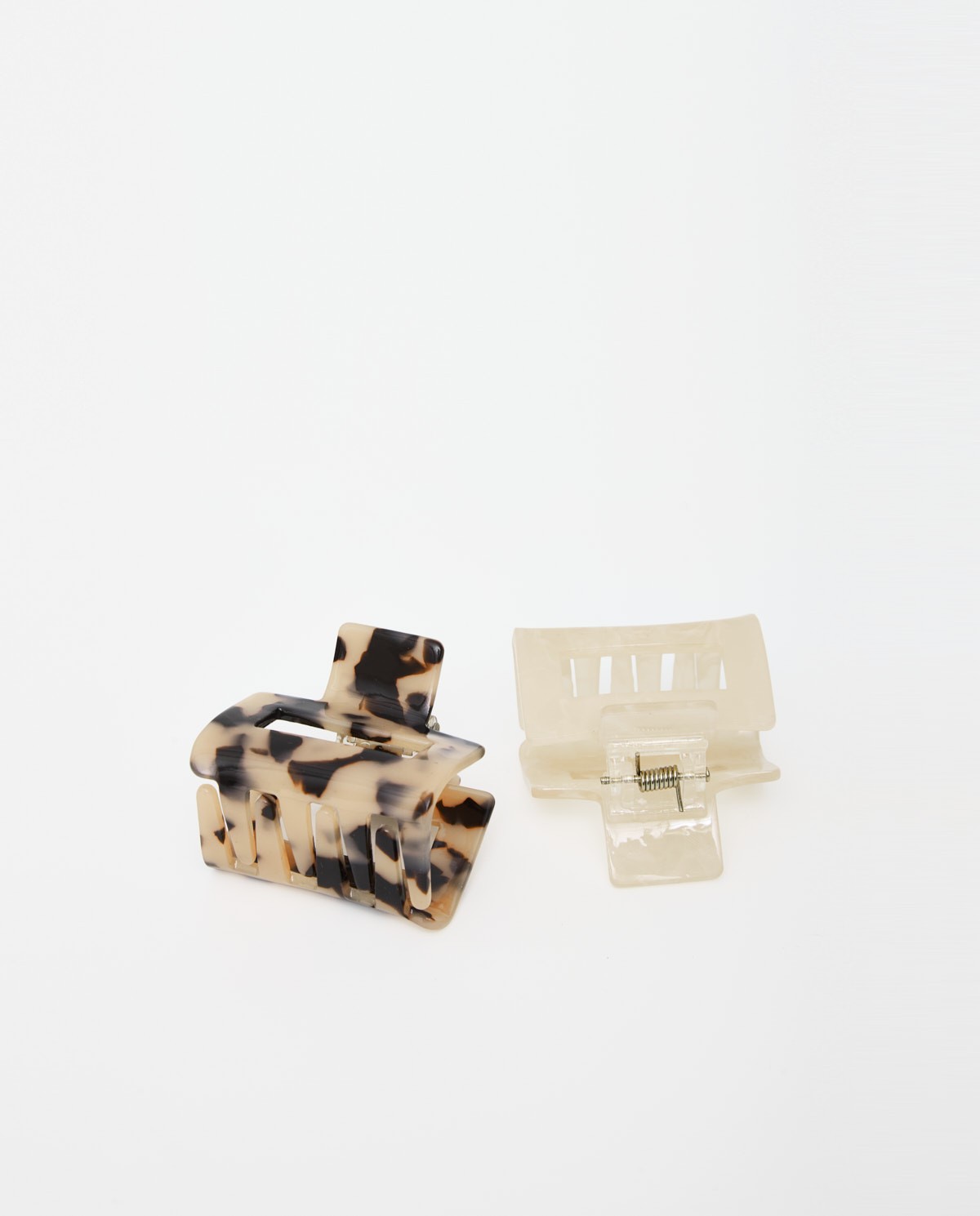 Set pinzas de pelo efecto carey y nacarado