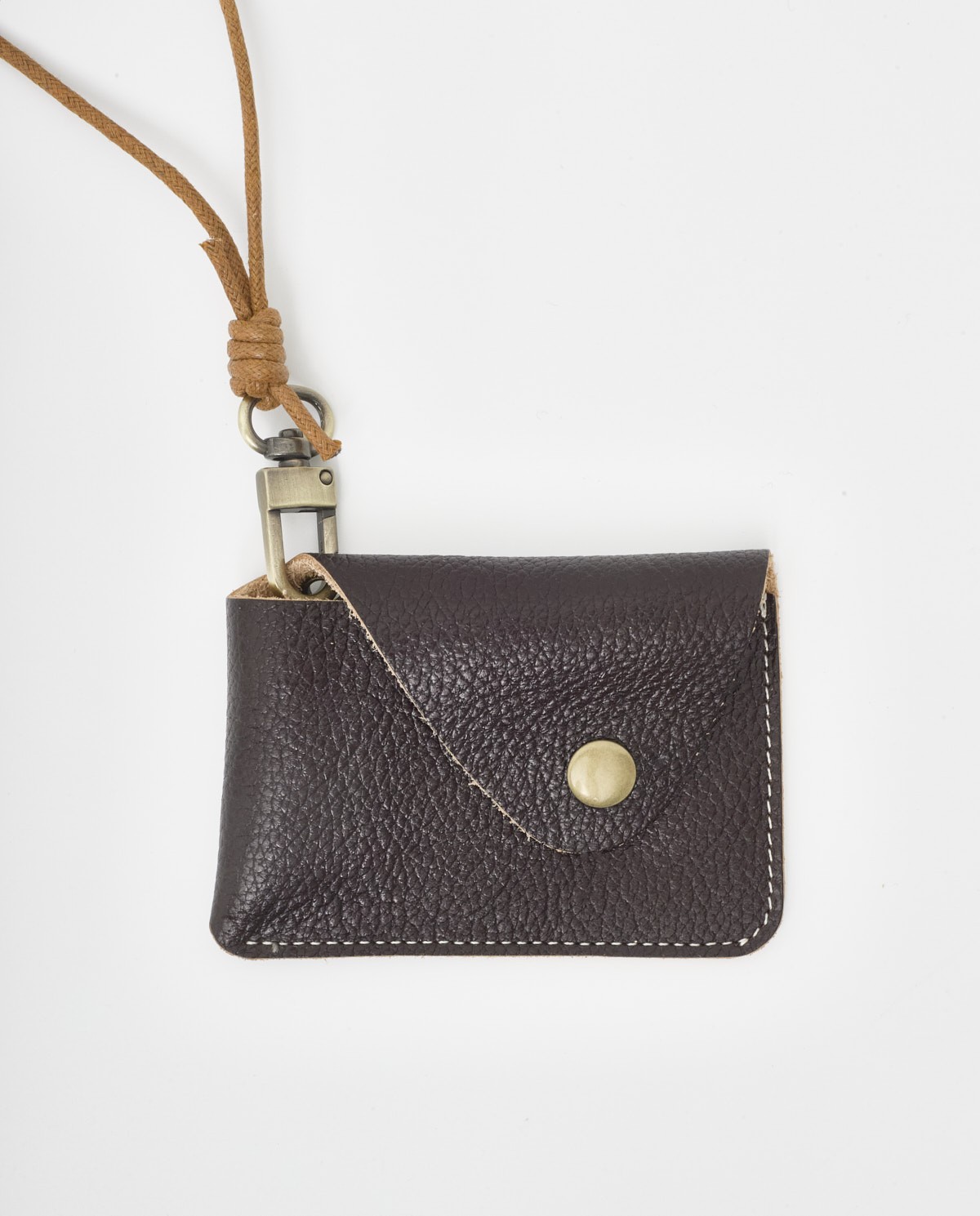 Mini porte-monnaie porte-cartes en cuir