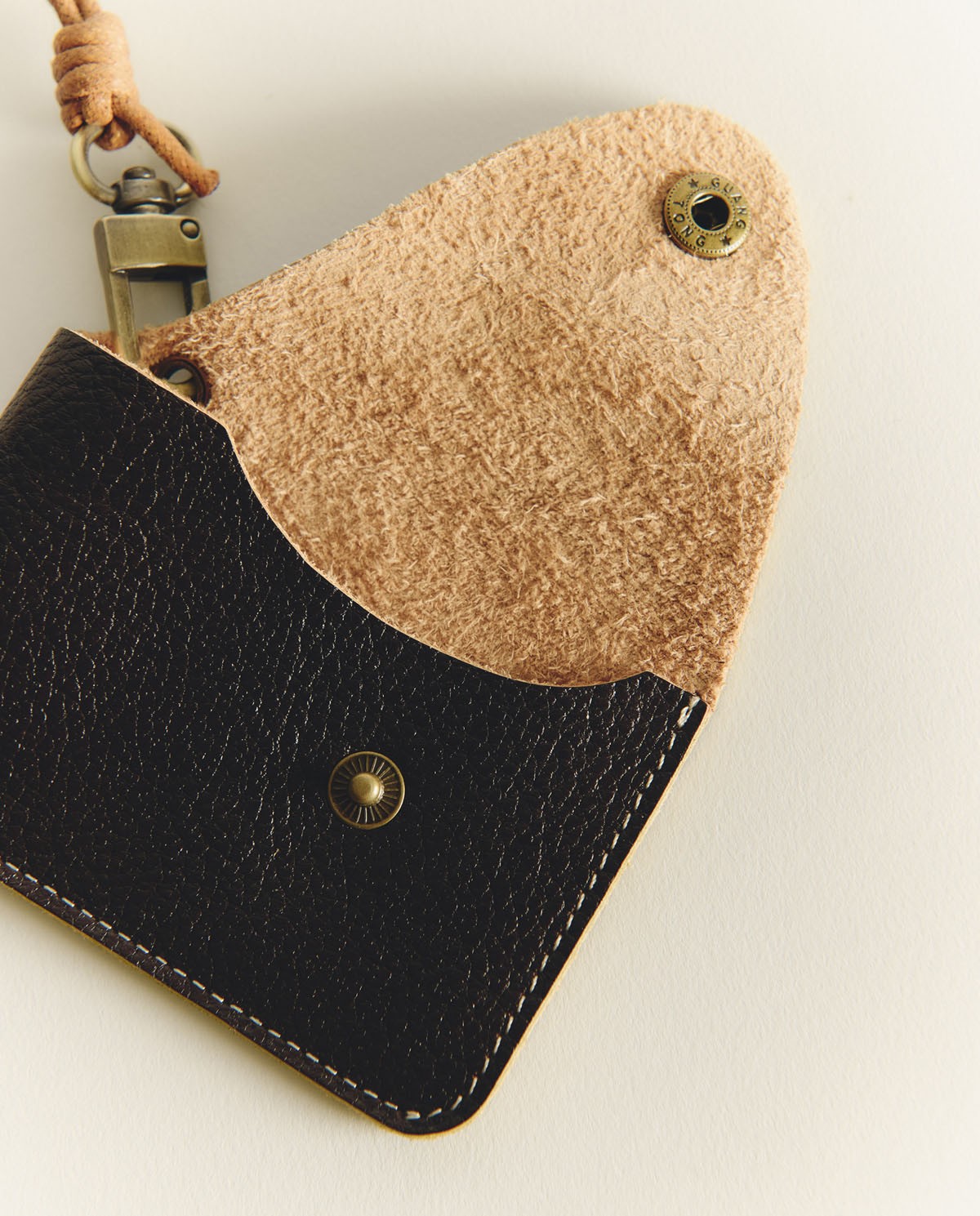 Mini porte-monnaie porte-cartes en cuir