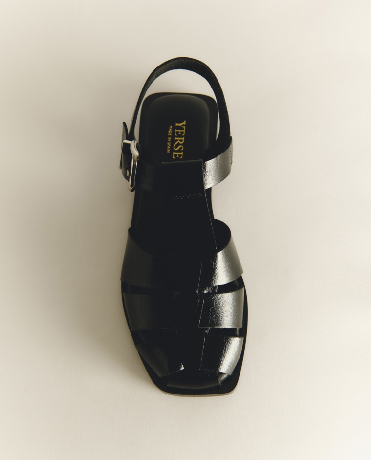 Shiny leather fisherman sandals with padded insoles|Yerse