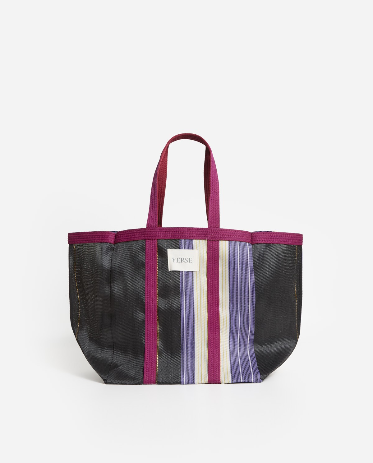 Bossa de platja shopper de ratlles