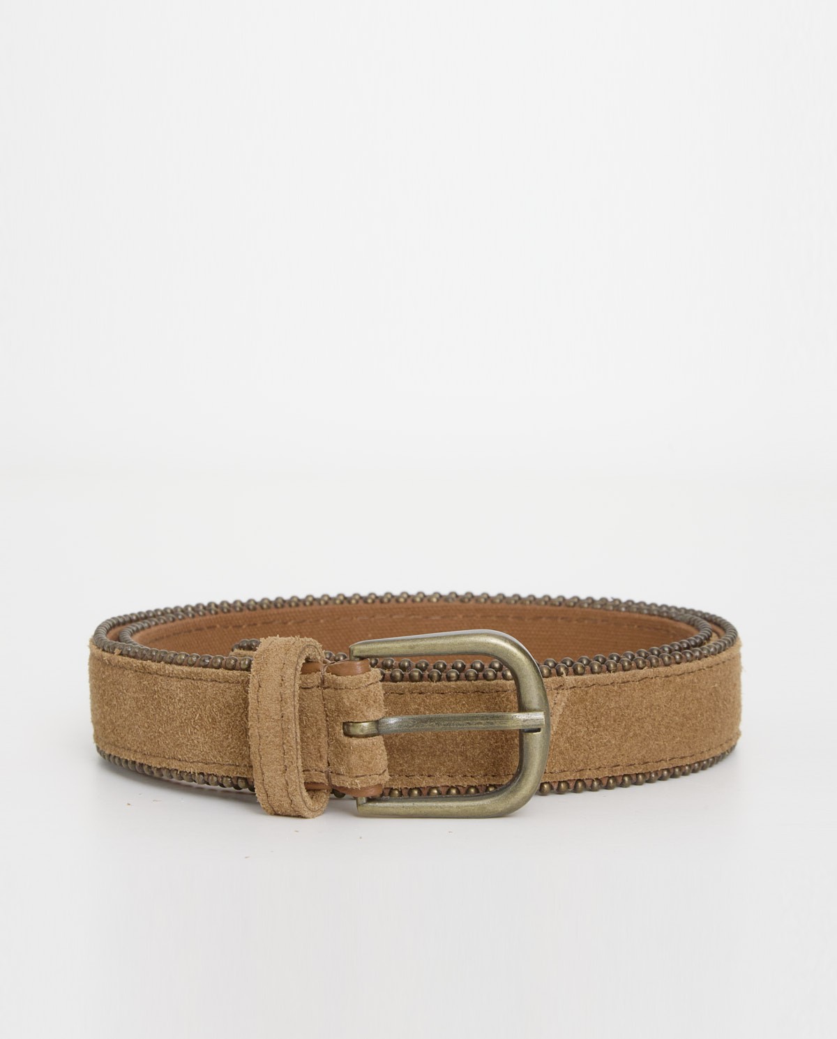 Split-leather belt with metal balls|Yerse 1