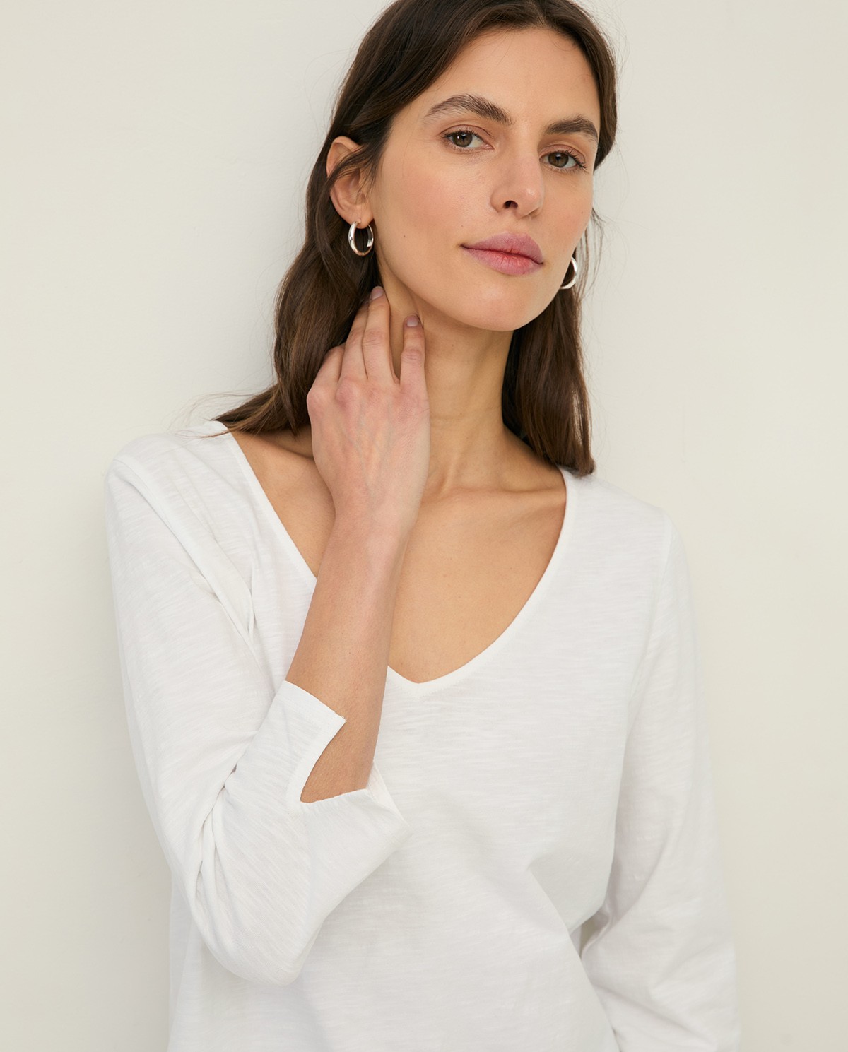 Samarreta cotó flamé màniga francesa|Yerse 1