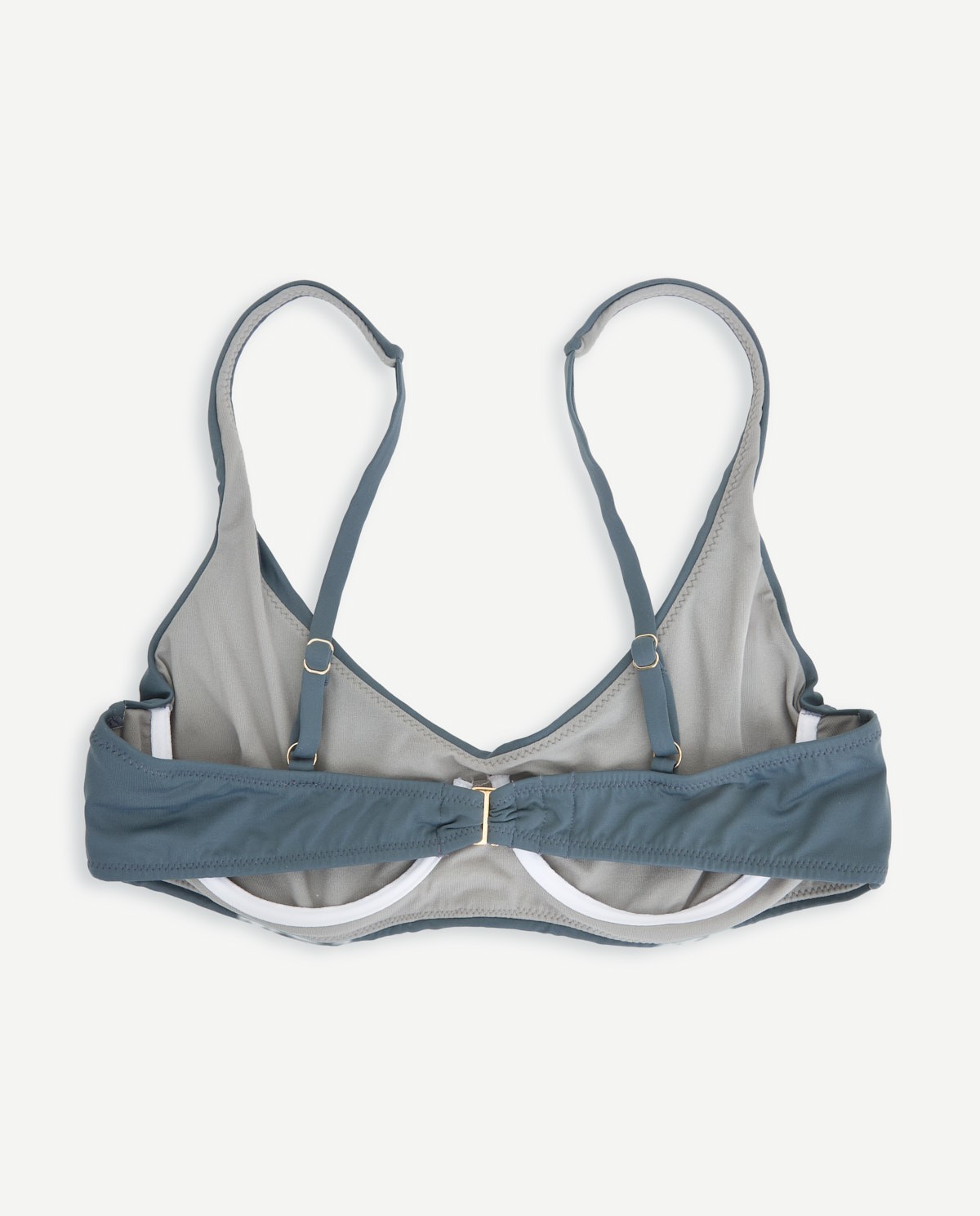 Top bikini liso tirantes con aros