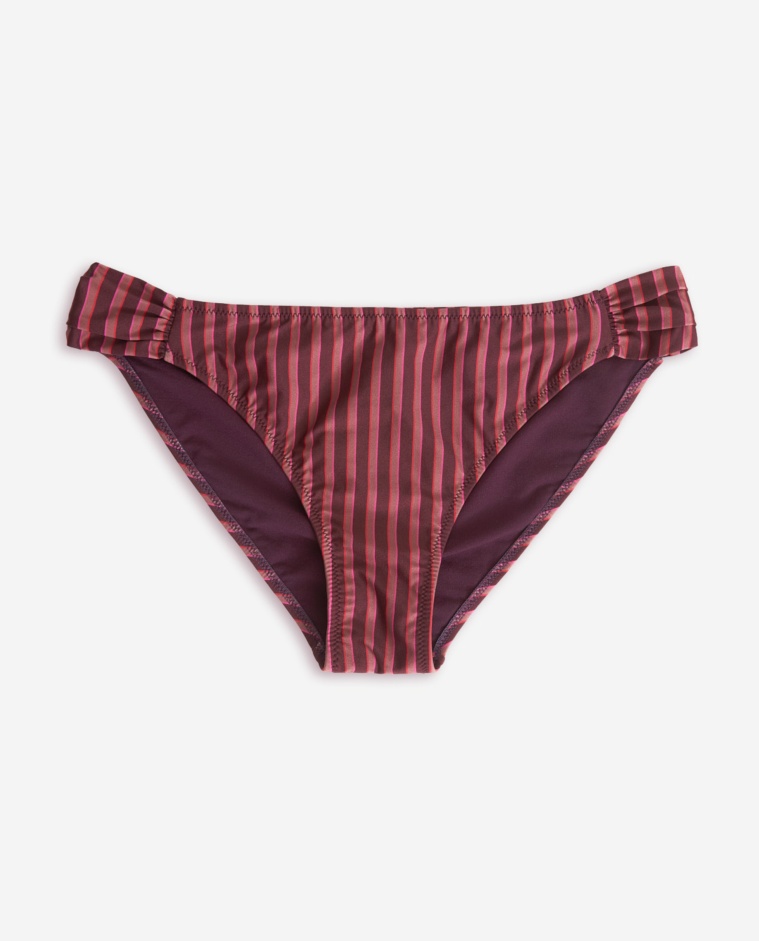Braguita bikini de rayas en color granate y rosado| Yerse