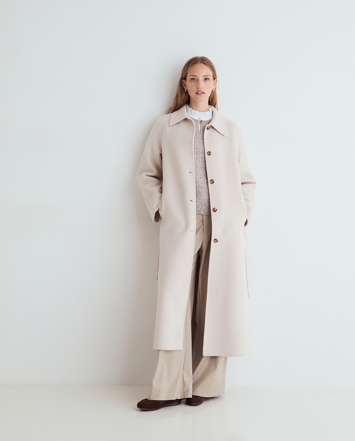 Camisa romántica blanca de algodón para mujer 4