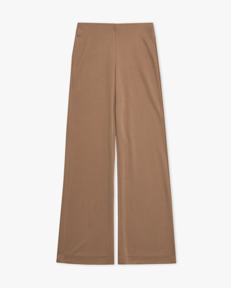 Pantalones fluidos en color camel