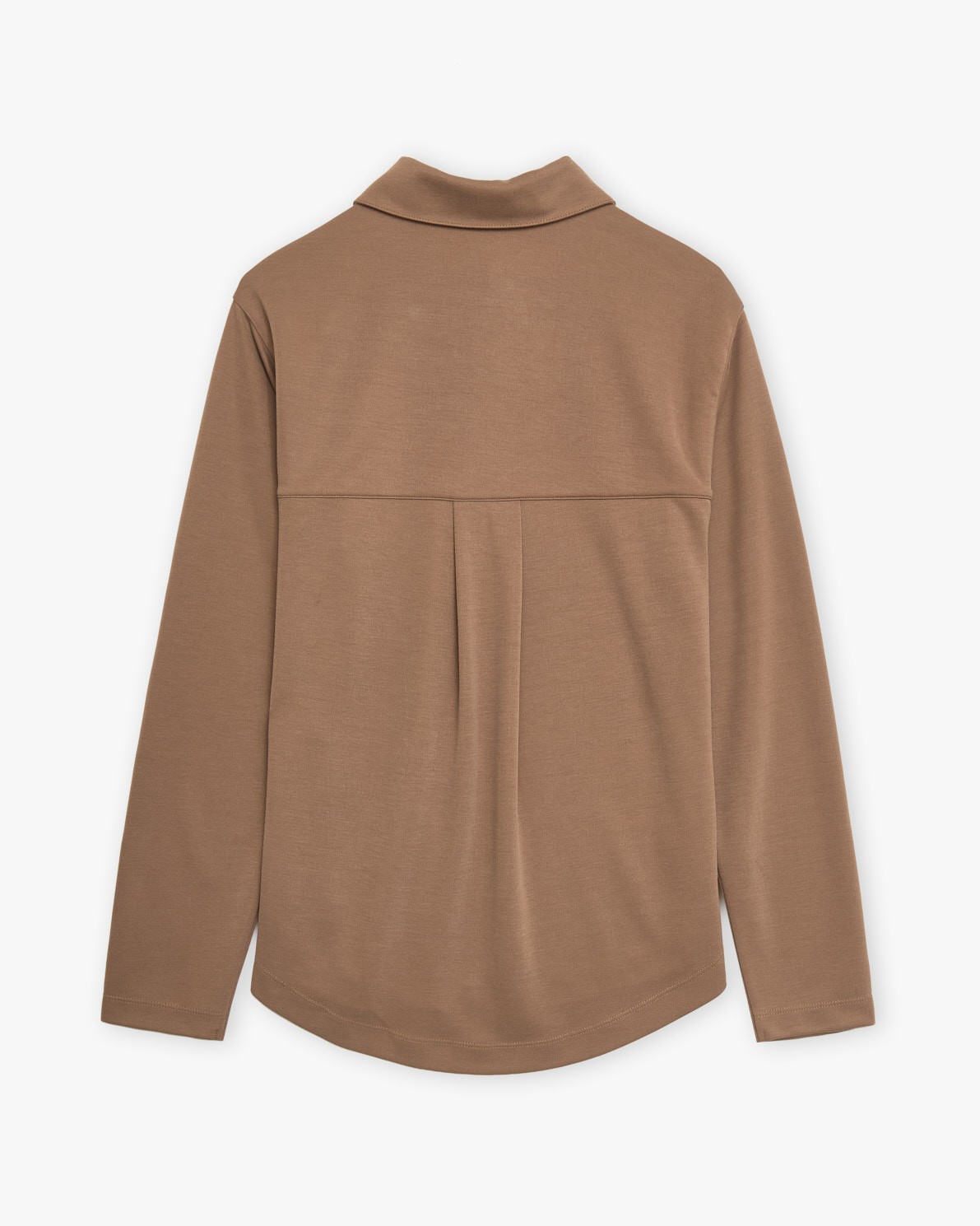 Camisa fluida en color camel 1
