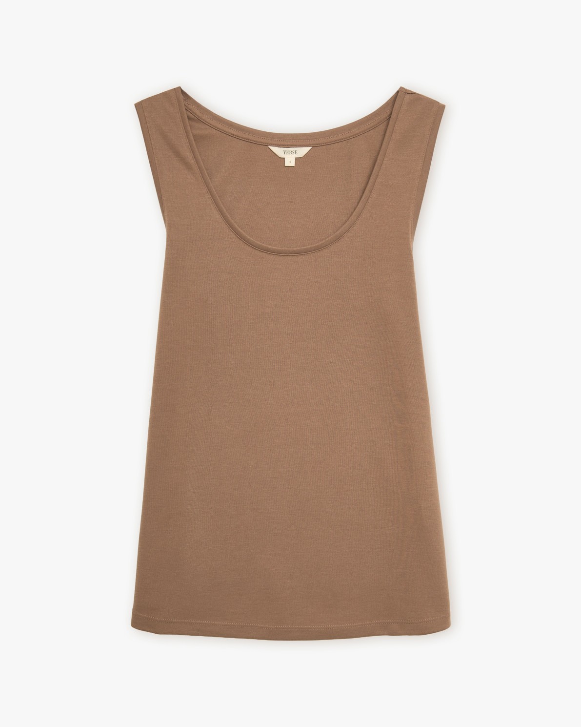 Top fluido en color camel
